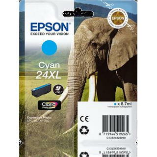 Epson 24XL Tintenpatrone Cyan