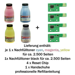 Nachflltoner Refill Set fr Dell 2130, 2135...