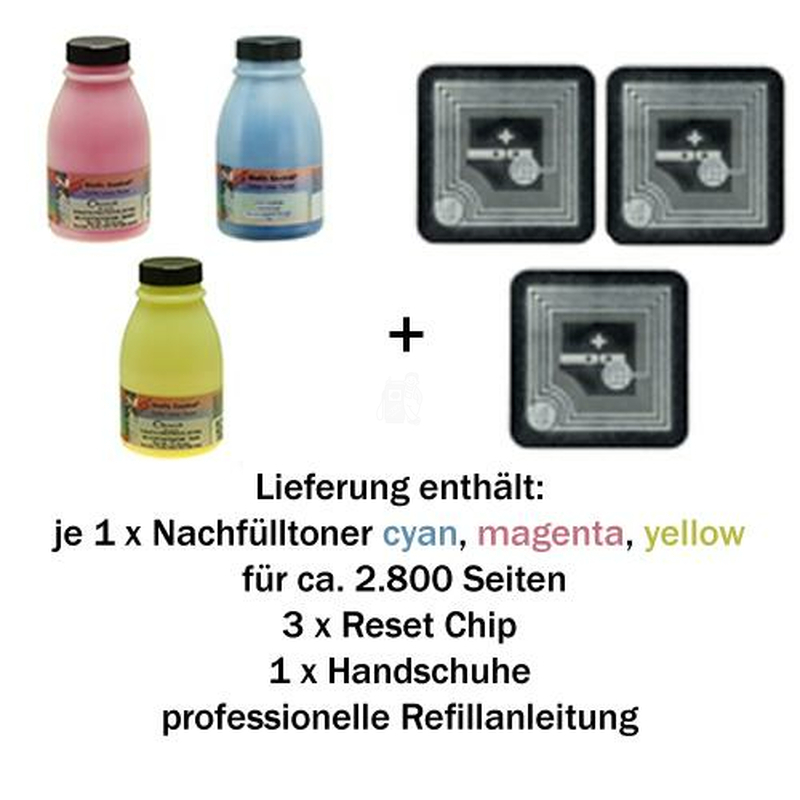 Refill-Set Kyocera FS-C5150 C,M,Y